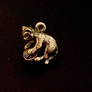 James Avery cat with ball of yarn charm.